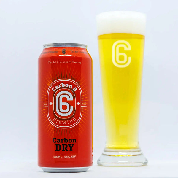 carbon dry lager beer