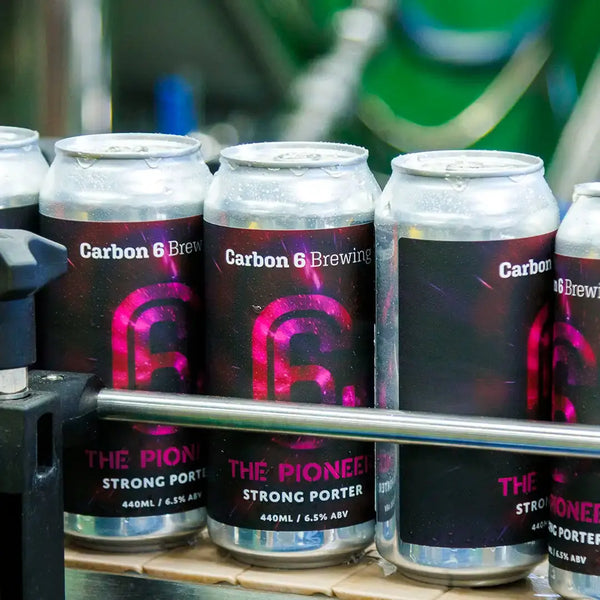 the pioneer strong porter can carbon 6 brewing