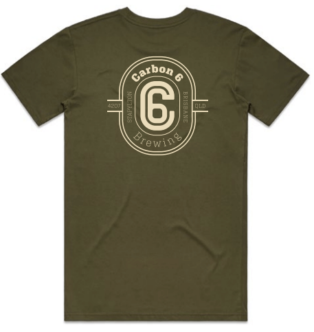 Army Green Carbon 6 Brewing T-shirt