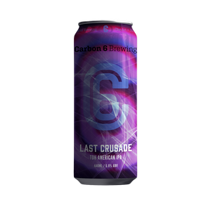 Last Crusade American IPA single can from Carbon 6 Brewing