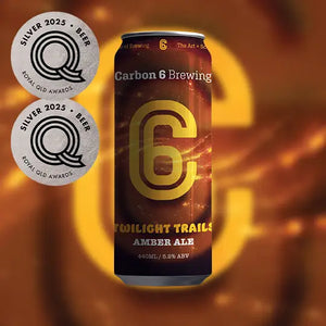 carbon 6 brewing twilight trails amber ale can