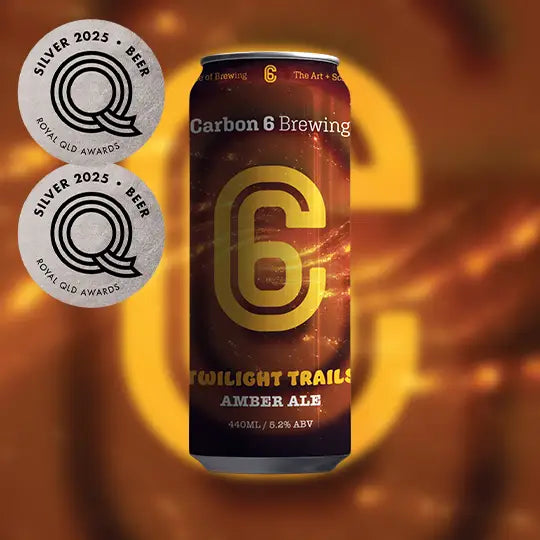 carbon 6 brewing twilight trails amber ale can