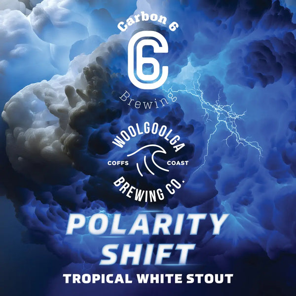 carbon 6 brewing polarity shift tropical white stout can