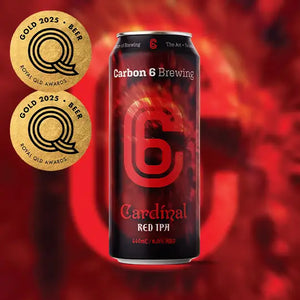 carbon 6 brewing cardinal red ipa can