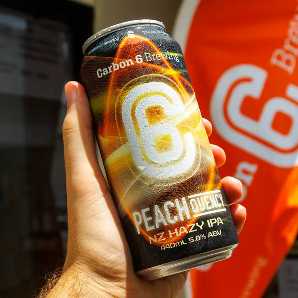 Peachquency NZ Hazy IPA carbon 6 brewing