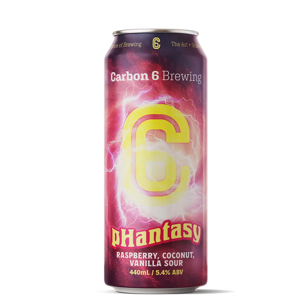 Carbon 6 Brewing Phantasy raspberry, coconut, vanilla sour can