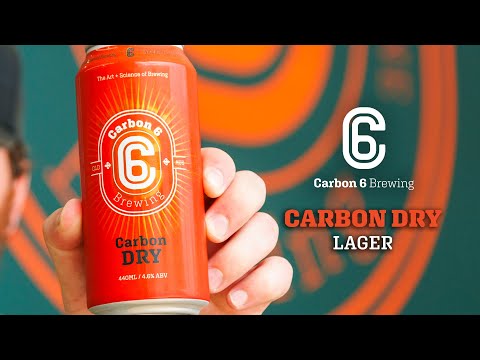 carbon dry lager can carbon 6 brewing