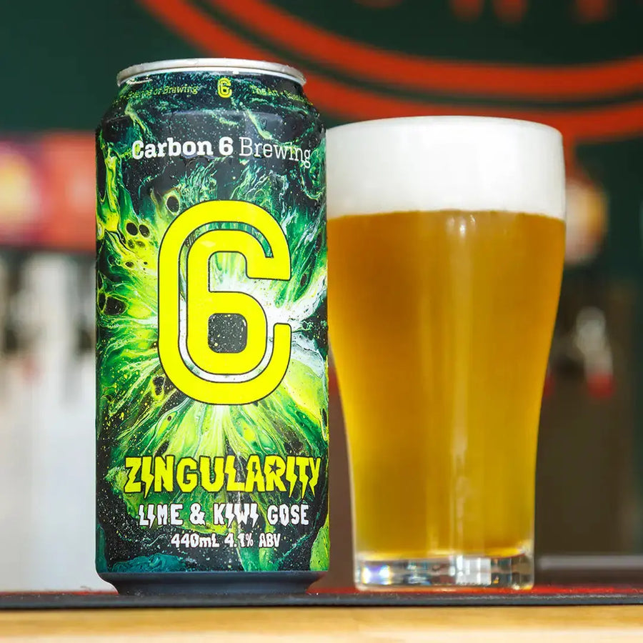 Lime kiwi gose beer Zingularity