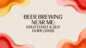 Beer brewing Gold Coast & QLD guide cover image featuring vibrant colors and text for 2026.