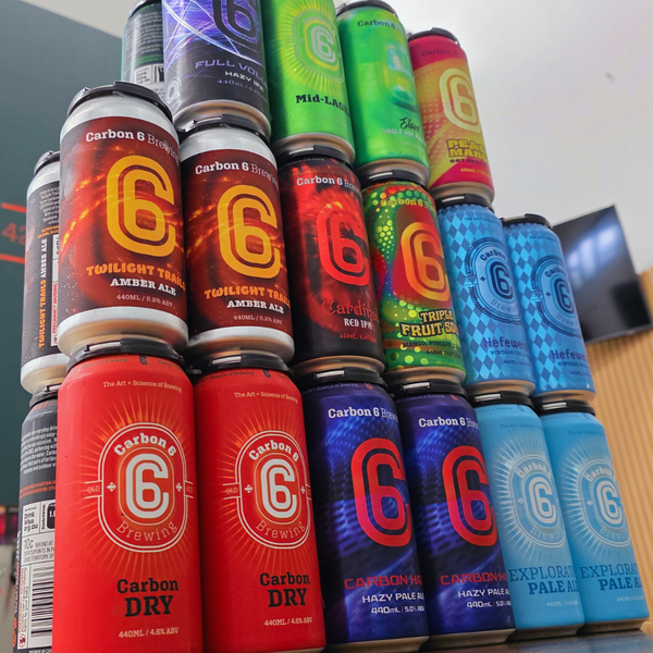 carbon 6 brewing mixed 16 pack of cans
