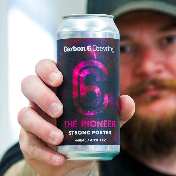 the pioneer strong porter can carbon 6 brewing