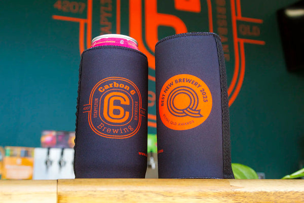 carbon 6 brewing 440ml stubby cooler
