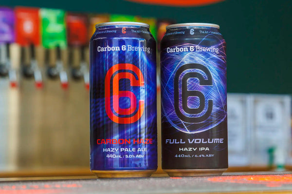carbon haze hazy pale ale full volume hazy IPA cans carbon 6 brewing