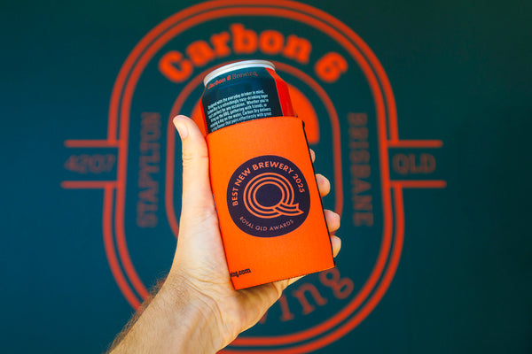 carbon 6 brewing 440ml stubby cooler