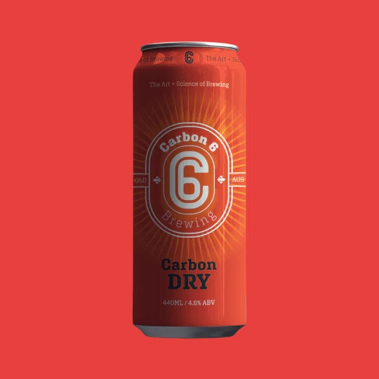 carbon dry lager can carbon 6 brewing