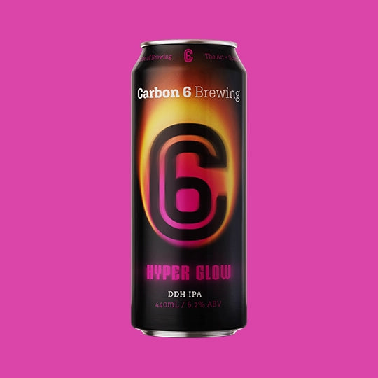 hyper glow ddh ipa can carbon 6 brewing