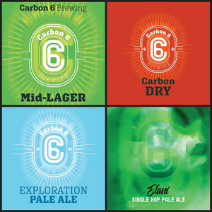 carbon 6 brewing mixed 4-pack cans