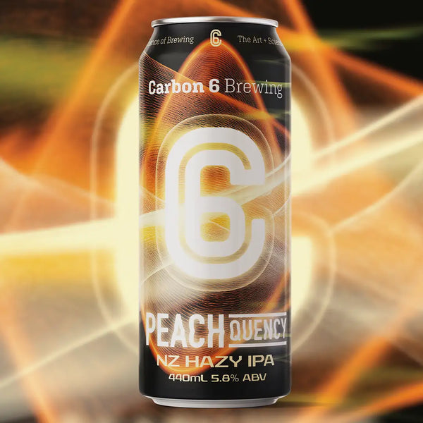 Peachquency NZ Hazy IPA carbon 6 brewing