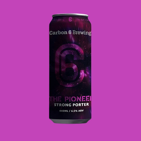 the pioneer strong porter can carbon 6 brewing