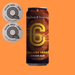 twilight trails amber ale can carbon 6 brewing