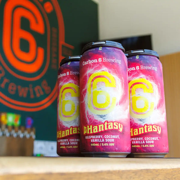 Carbon 6 Brewing Phantasy raspberry, coconut, vanilla sour can
