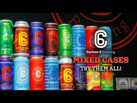 carbon 6 brewing mixed 16 pack of cans