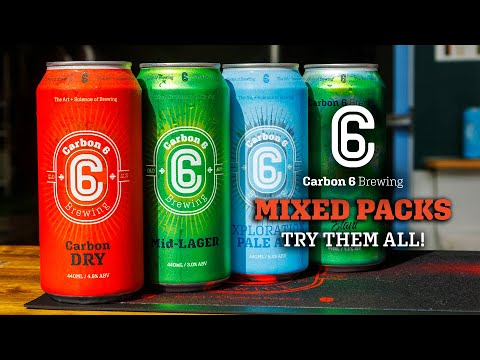 carbon 6 brewing mixed 4-pack cans